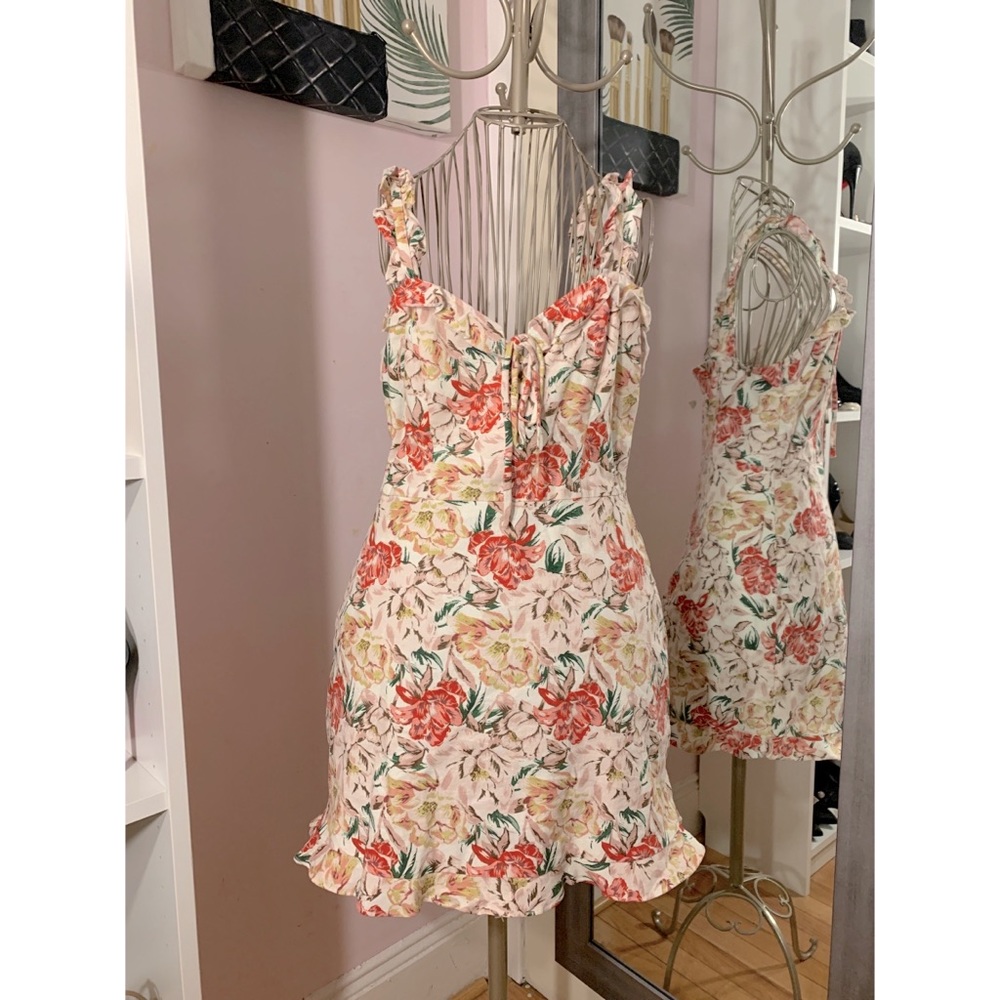 WAYF Mini Floral Dress